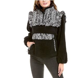 NEW Lea & Viola Ruffle Teddy Jacket